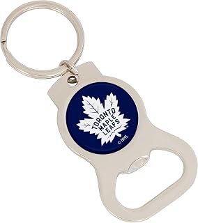 Desert Cactus Toronto Maple Leafs NHL National Hockey League Bottle Opener Keychain Owls Texas Car Keys (Silver Bottle), Multicolored, One Size