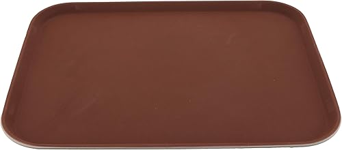 Vista 19 de G.E.T. RCT-11-BR Bandeja de servir redonda de plástico antideslizante con forro de corcho sin BPA, 11.25", marrón (juego de 12)