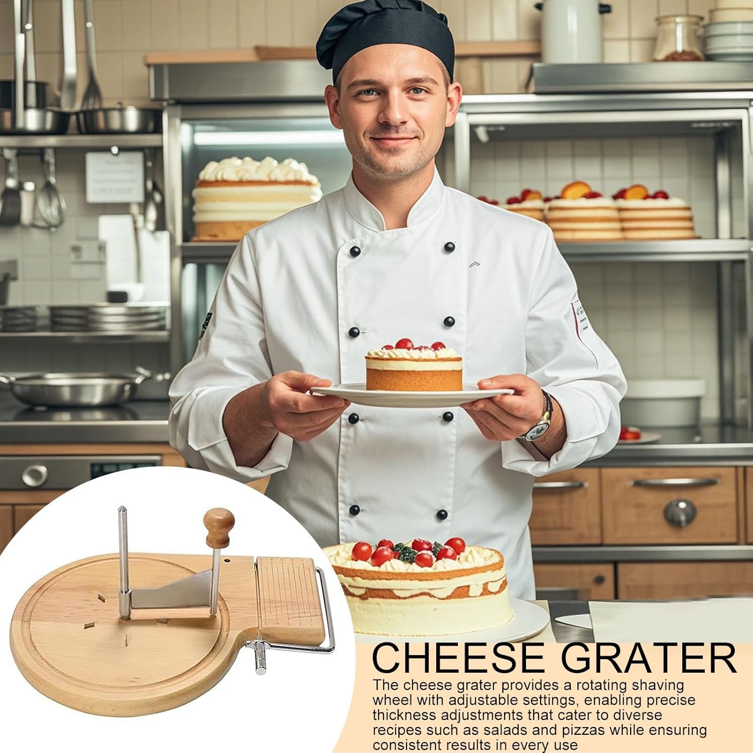 Cheese Grater – Multifunctional Efficient, Cheese Grater Block – Fast Cutting for Home Kitchen Meal Prep Healthy Food Vegetarian Diet Meals