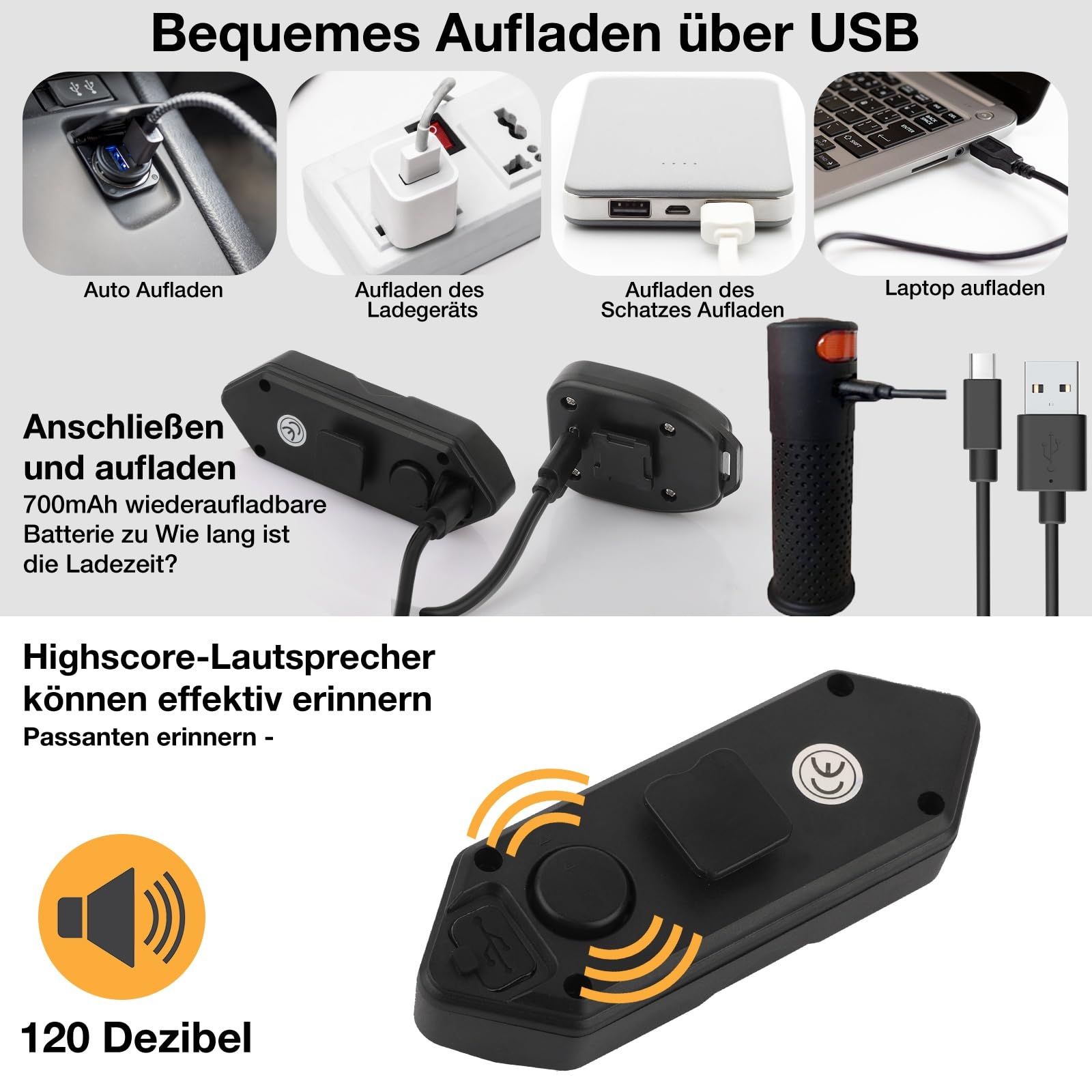 E Scooter Freccia Manico con Luce & Telecomando USB, Controllo 2 Frecce Scooter per Xiaomi M365/Pro2/1S Ninebot ES1/ES2/ES4/G30, Accessori Scooter