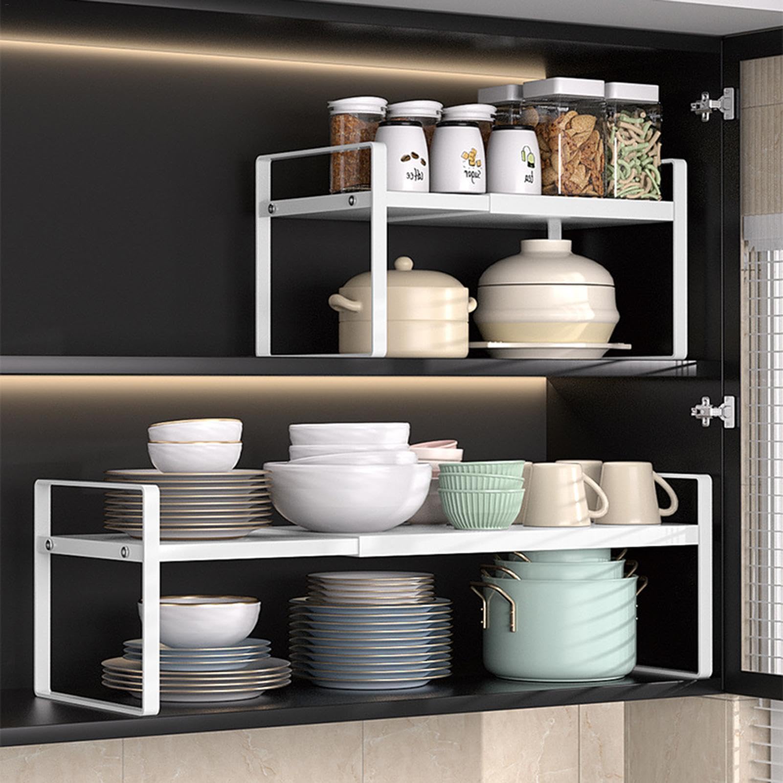 Porte-couverts, étagère en acier, support de comptoir extensible