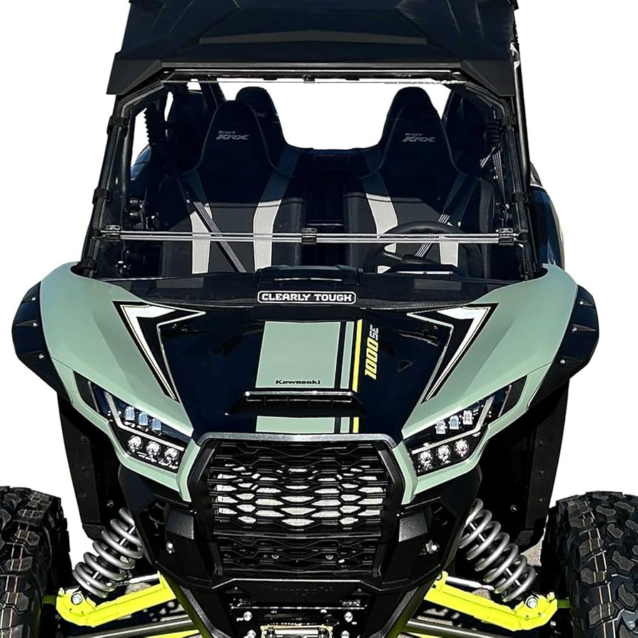 Amazon.com: Kawasaki KRX 1000 Full Folding Windshield by Clearly