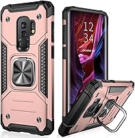 Vista 19 de IKAZZ Funda protectora para Galaxy S9, grado militar, a prueba de golpes, resistente, para pasar la prueba de caída de 16 pies con soporte