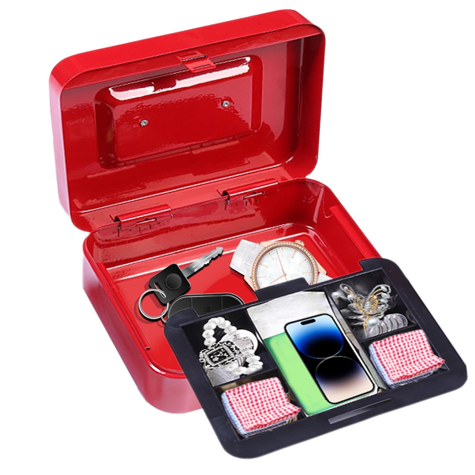 Coffre-fort portable avec code pour billets, cartes, bijoux, clés