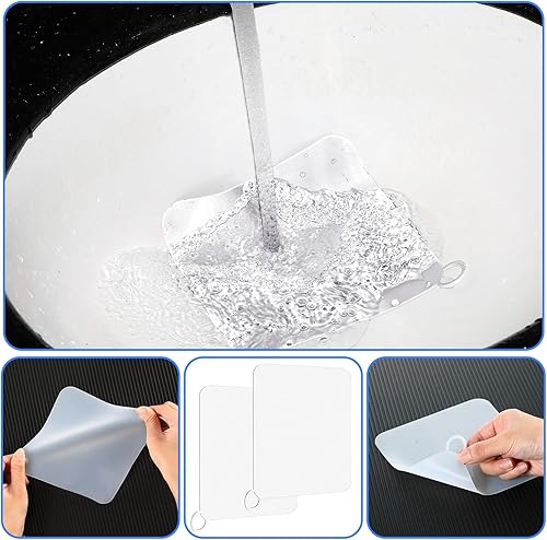 Vista 36 de Yinkin 6 tapas de drenaje para mantener alejados a los insectos de silicona, tapones de drenaje para bañera, tapetes antiolor, tapones desodorantes