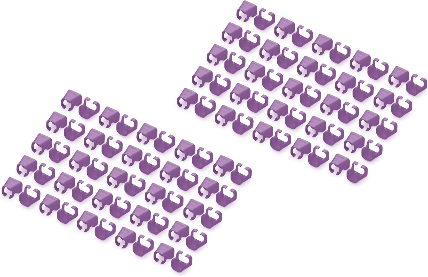 Digitus Violet Network Cable Clips - 100 Pieces - CAT 5e, 6 & 6A Compatibility - AWG 24/7 to 27/7