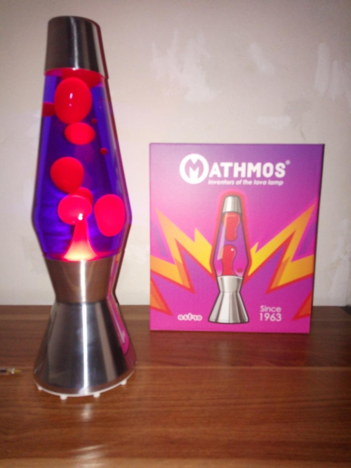 Lava Lamp originale, tonalità viola/rosso.