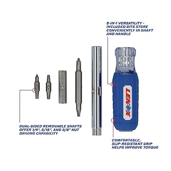 LENOX 9-In-1 Multi-Bit Screwdriver (LXHT68000) - Amazon.com