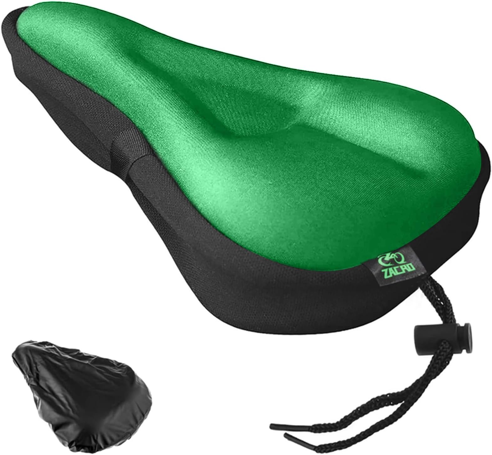 Zacro Bike Seat Cushion - Gel Padded Bike Seat Cover for Men Women Comfort, Extra Soft Exercise Bicycle Seat Compatible with Peloton, Outdoor & Indoor