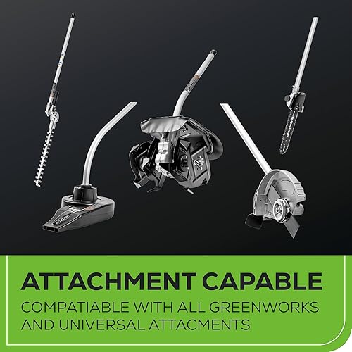 Miniatura 6 de Greenworks Cortadora de cuerdas inalámbrica sin escobillas de 40 V y 16 pulgadas (compatible con el accesorio) (Gen 2), batería y cargador no