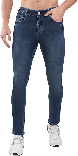 SPARKY Men's Blue Narrow Fit Jeans | Stretch Denim