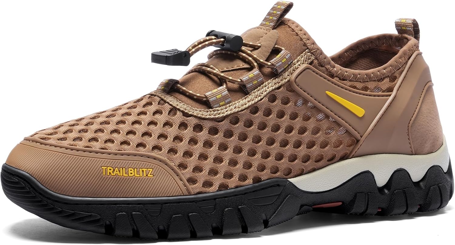 Water Shoes Men Quick Drying Outdoor Hiking Barefoot Boat Footwear Aqua Shoes for Water Sport Waders Diving Hiking Sailing Travel Beach Wading Swimming Fishing Kayaking