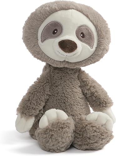 GUND Baby, Lil' Luvs Collection Reese - Peluche de perezoso, color gris y marrón, 12 pulgadas