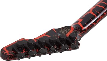 Schecter BalSac E-1 FR Electric Guitar - Black Orange Crackle