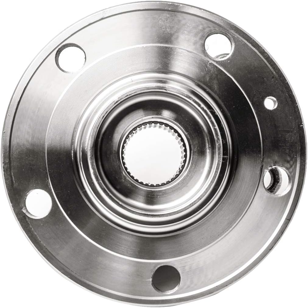 AUQDD 513253 (For models with 4 bolt flange) Front Wheel Hub and Bearing Compatible With Au-di A3 Q3 TT Quattro/VW Beetle Passat Tiguan CC R32