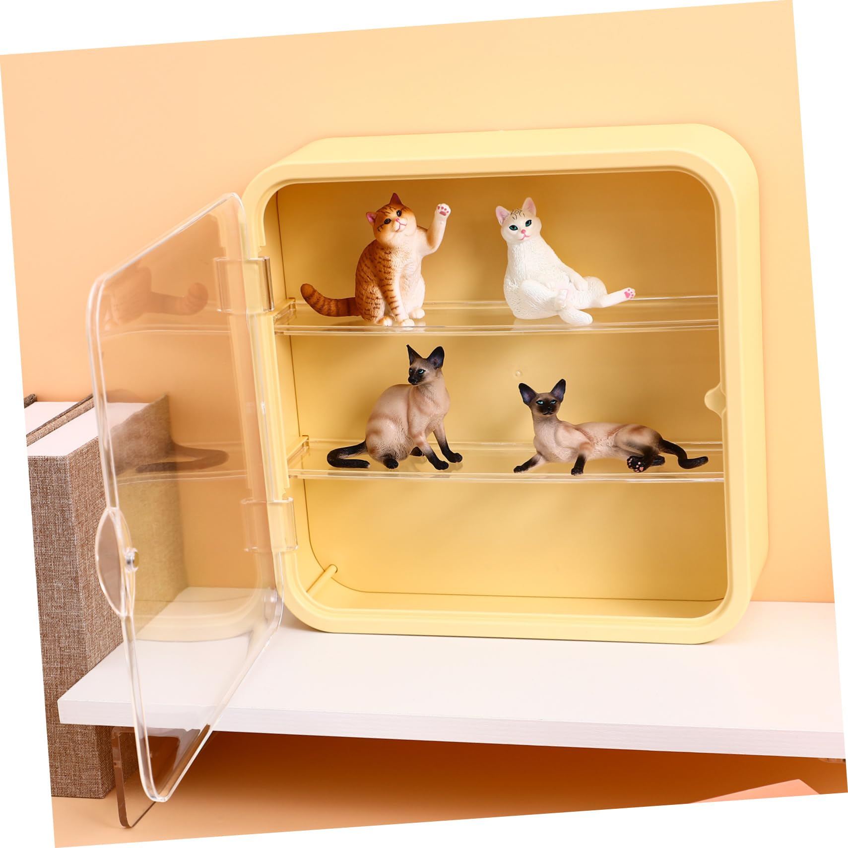 Vitrina de Pared para Figuras, Estuche de Colección en Plástico
