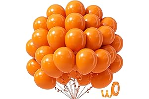 50 Pcs Premium Orange Latex Balloons 12in for Party Decorations