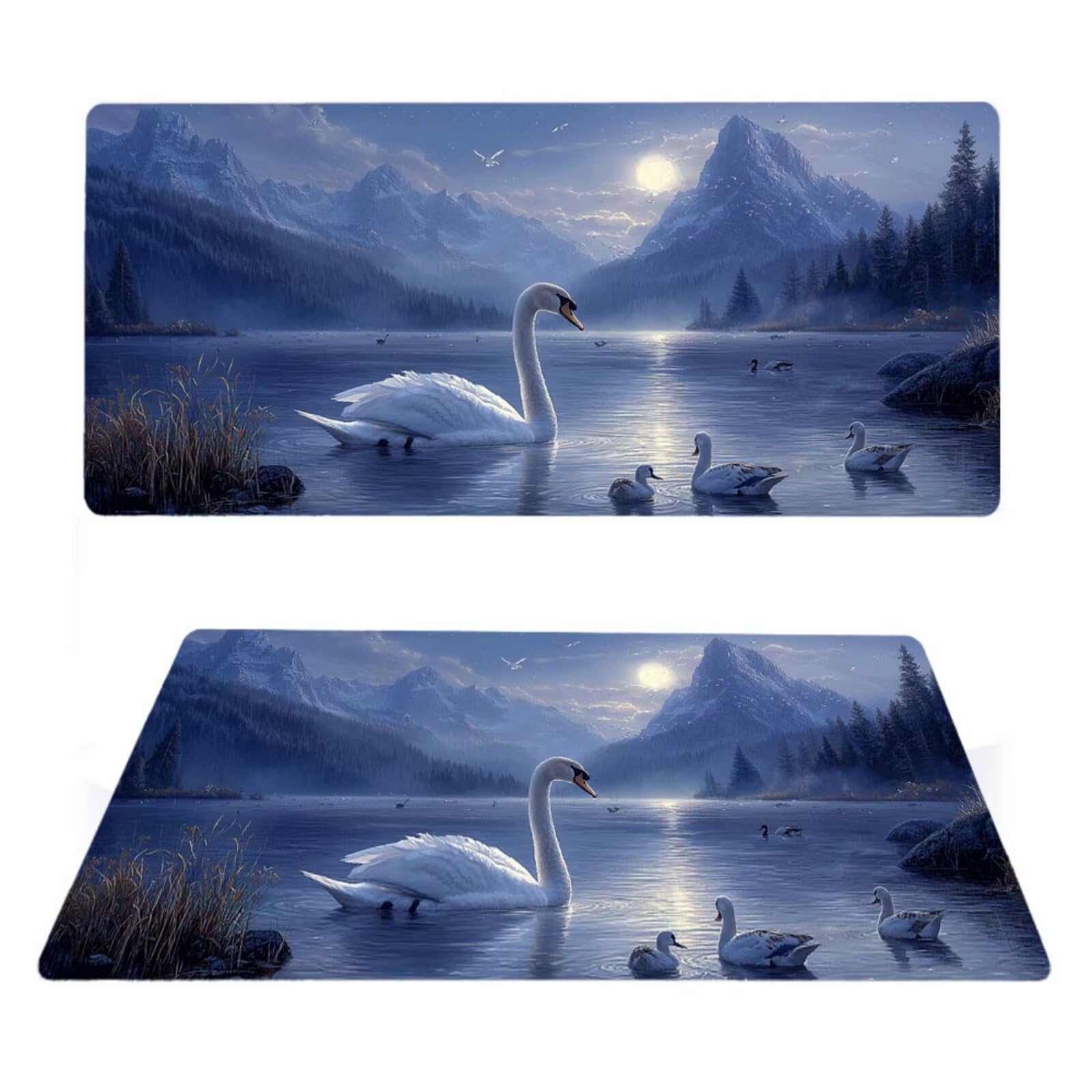 Podkładka pod mysz zwierzęcą matowa, podkładka pod mysz do gier XXL 1200 x 600 x 5 mm, podkładka na biurko dla graczy, bardzo duża bezszwowa mata na stół dla graczy, antypoślizgowa podstawa,