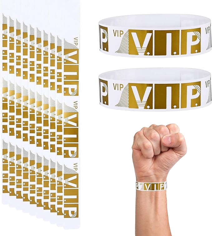 400Pcs Paper VIP Wristbands for Events, Festival Wristbands Wrist Bands