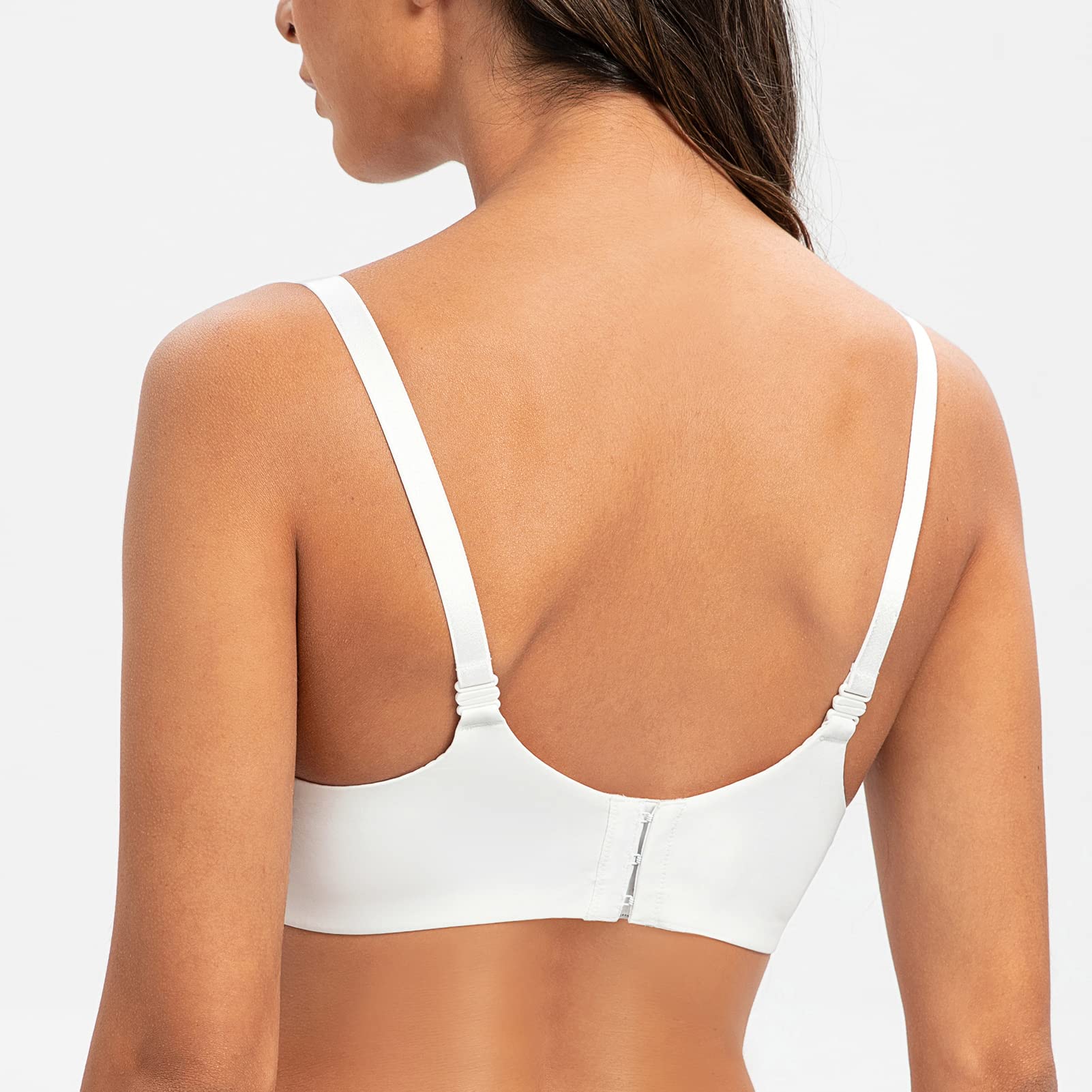 MELENECA Brasier de lactancia de cobertura completa con aros para mujer, talla grande