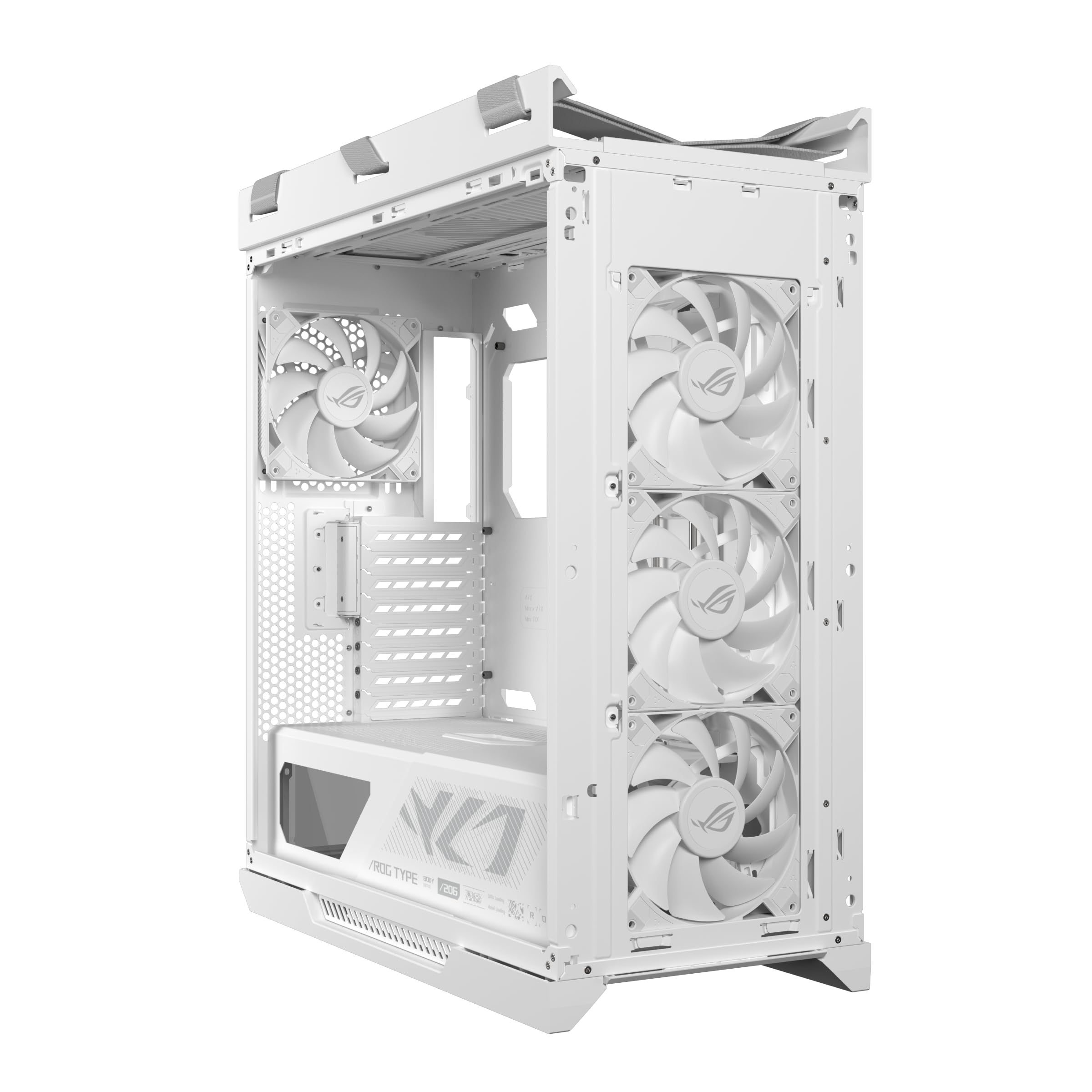 ASUS ROG Strix Helios II White Edition EATX - Carcasa para PC de Media Torre para Juegos, con Paneles Laterales de Vidrio Templado duales, Soporte para GPU de hasta 450 mm de Largo, Soportes para