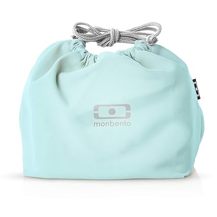 monbento - MB Pochette Matcha green Bento lunch bag - Polyester lunch tote - Suitable for MB Original MB Square & MB Tresor Bento boxes