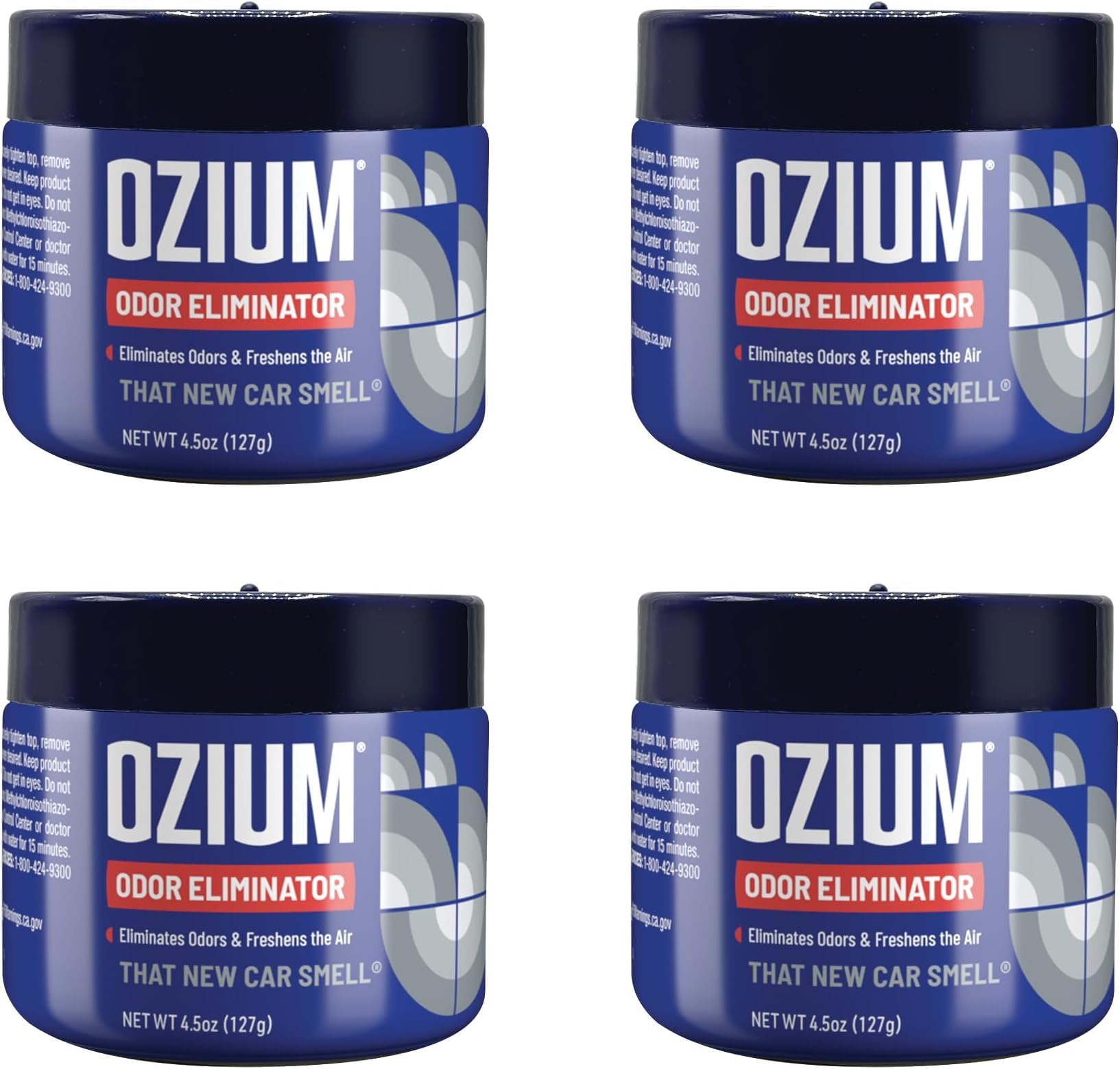 Ozium Odor Eliminating Gel, Air Freshener Alternative, 4.5 Ounce (Pack of 24)