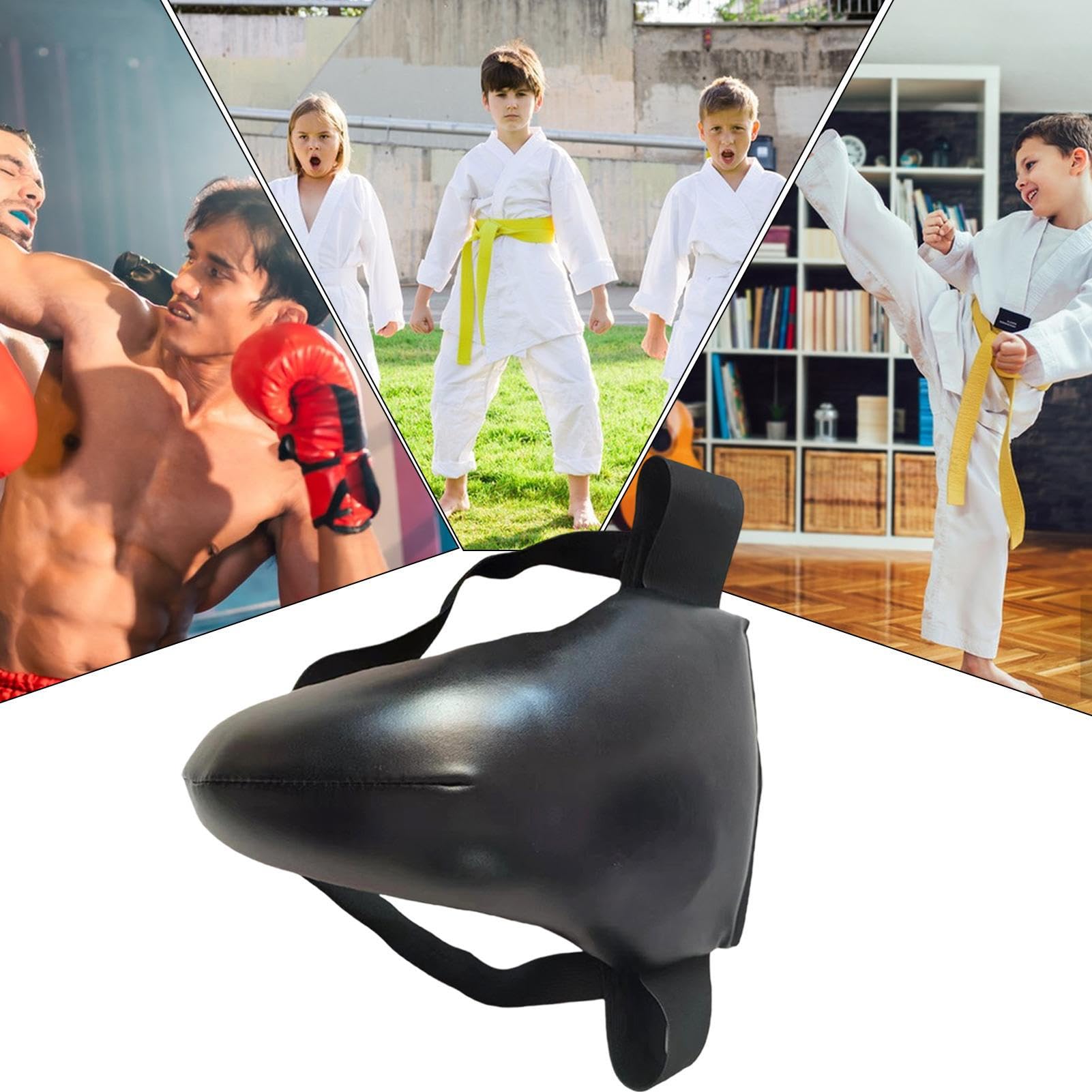 Protège-aine de boxe – Protège-aine pour kickboxing | Protecteur d'aine réglable pour homme | Protection de l'aine pour l'entraînement au karaté