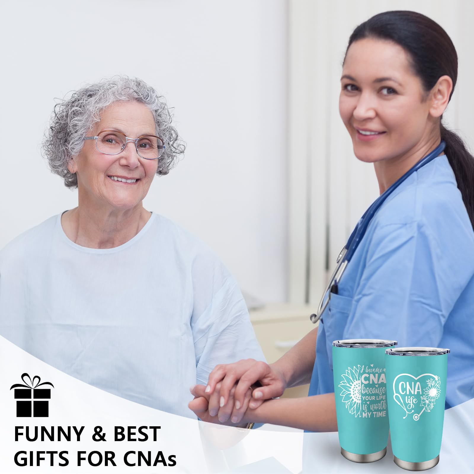 CNA Gifts 20oz Tumbler, CNA Week Gifts for Women, Certified Nursing Assistant Appreciation Gifts, Gifts for CNAs Nurses Workers