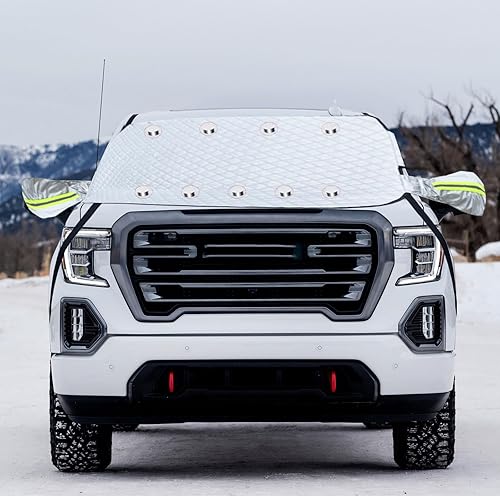Cubierta de parabrisas de nieve de automóvil, parasol para parabrisas delantero, cubierta de nieve magnética para parabrisas de automóvil,