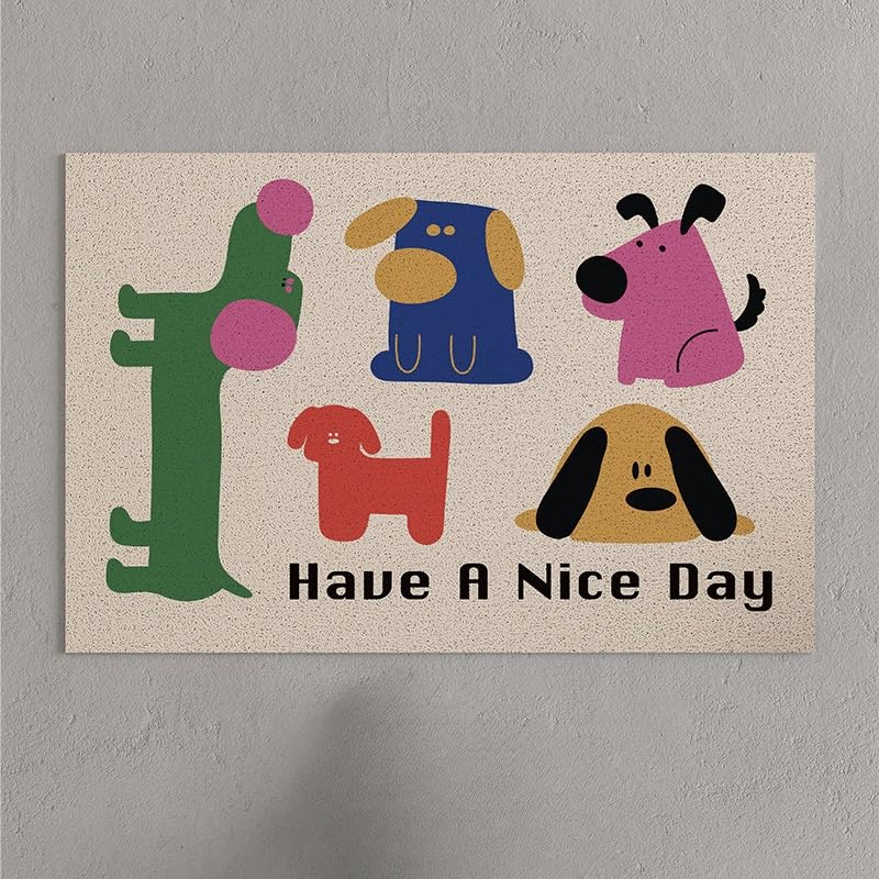 60/80 CM Pvc Dibujos Animados Gato Estera De Bienvenida Interior Divertido Alambre De Fibra De Fibra Felpudo Loop Pila Puerta Estera Fibra De Coco Y Alambre Felpudo Felpudos Trampero De Suciedad