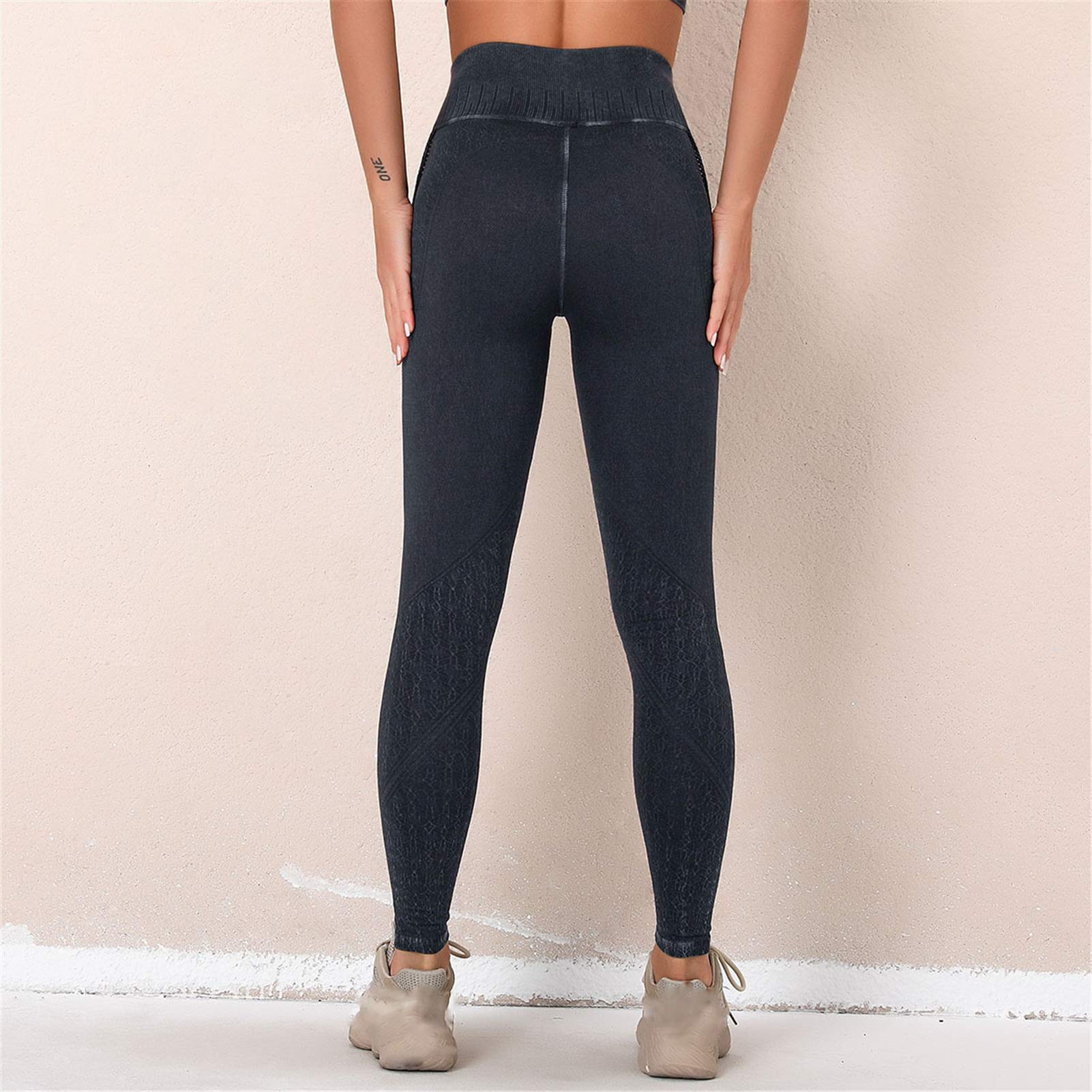 Damskie legginsy do jogi, na fitness, Damskie Hollow Out Seamless Butt Lift Legginsy Legginsy Damskie Damskie Spodnie Damskie Workout Siłownia Rajstopy Fitness Spodnie rozciągliwe sportowe legginsy do