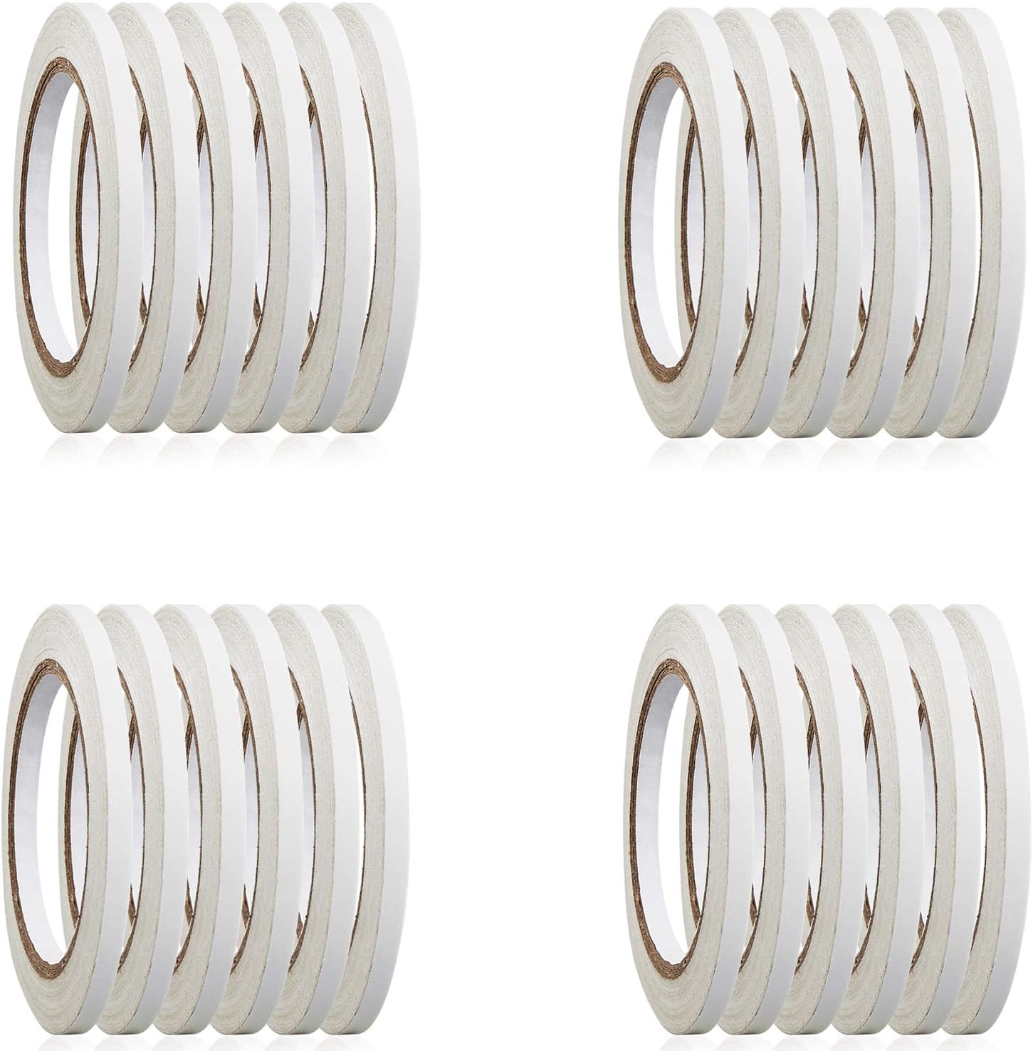 24 Rolls 1/4" x 22.9 Yards Double-Sided Adhesive Tape For Arts, Crafts, Photography, Scrapbooking, Card Making, Gift Wrapping & Office School Stationery Supplies -Please choose Sold by Pro Sticky only