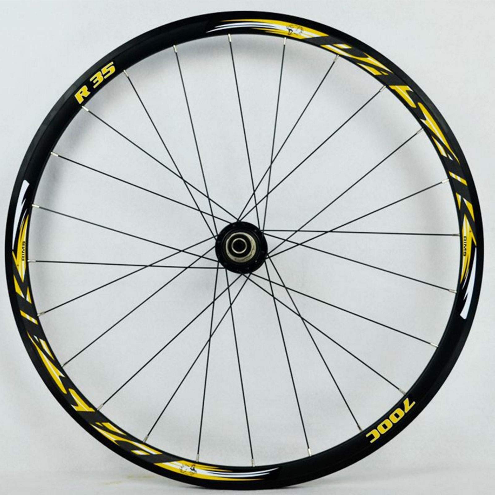 Amazon | 700C 自転車ホイール 車輪 フロントリア ホイール 二重壁リム