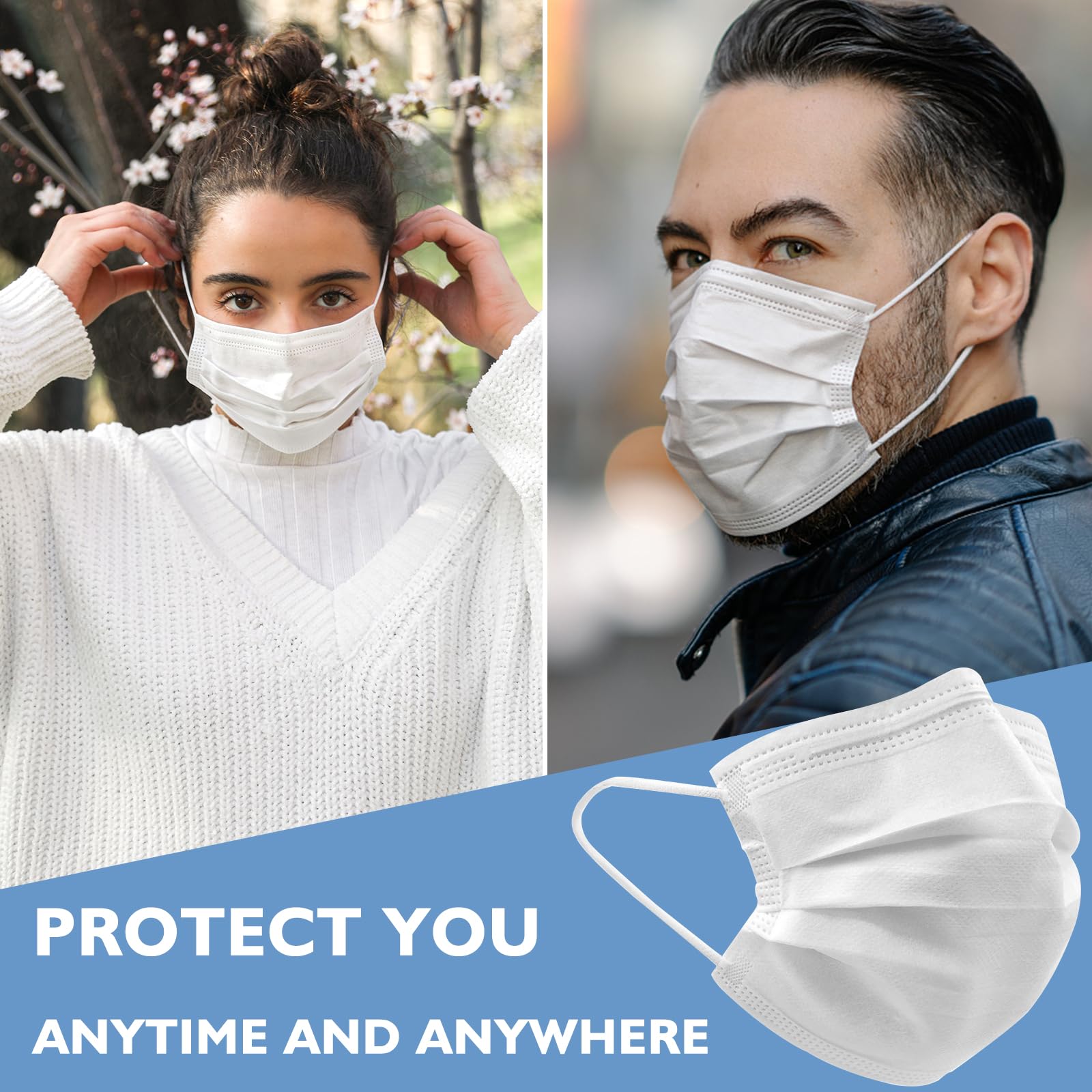 Disposable Face Masks - 100 Pack -7 Disposable Face Masks - 100 Pack -7