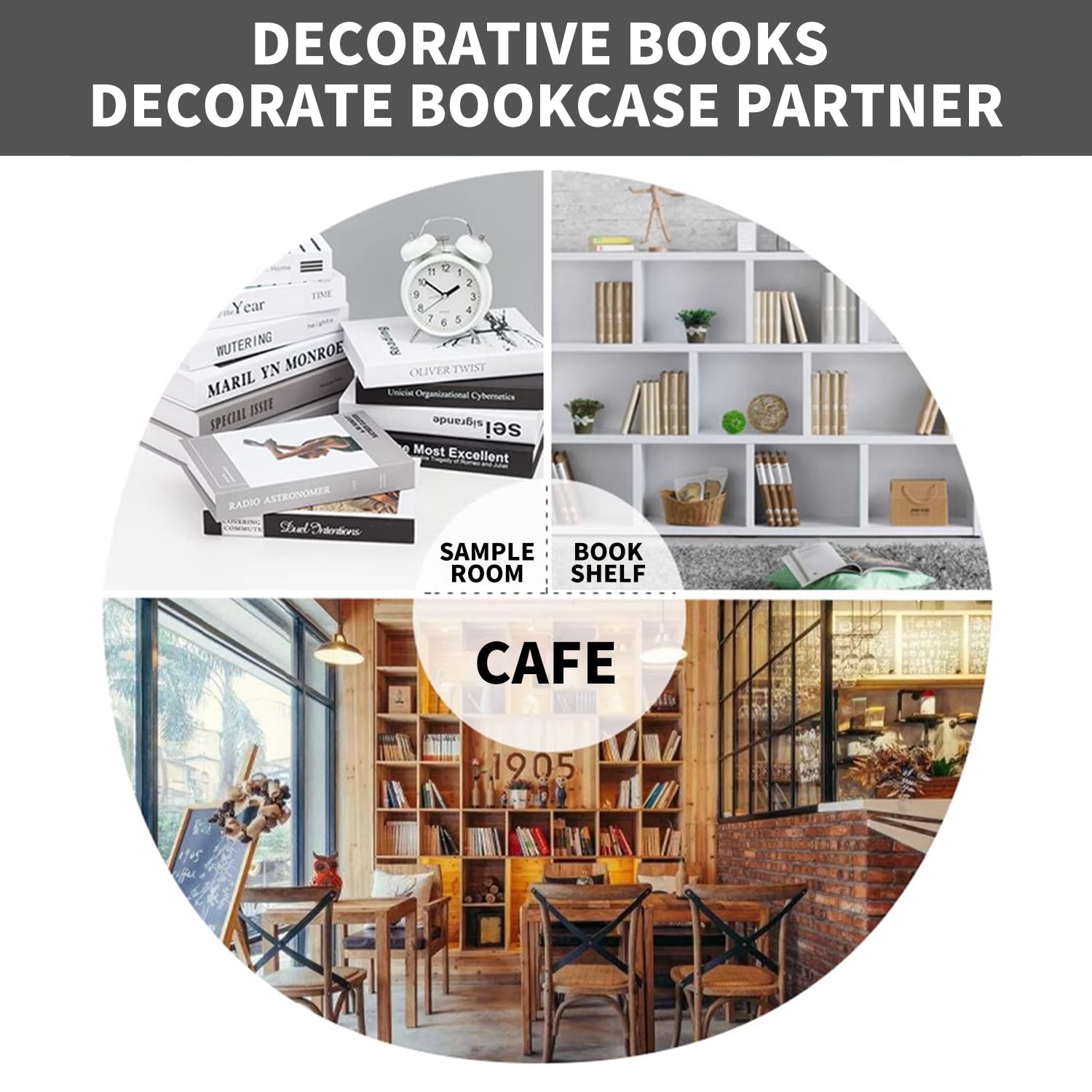 3 Deko Bücher Set - Buchattrappen Mit Aufbewahrungsfunktion Für Wohnzimmer & Regale