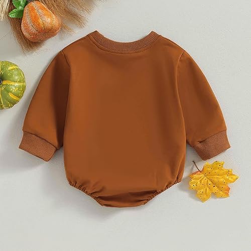 Miniatura 6 de FYBITBO Mameluco de Halloween para bebé, niña, niño, calabaza, enterizo de manga larga, unisex, disfraz familiar, traje de otoño e invierno
