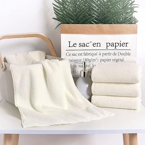 Miniatura 6 de Juego de 10 toallas de mano de microfibra suave para salón, gimnasio, yoga, viajes, increíblemente absorbentes, ligeras, de secado rápido y