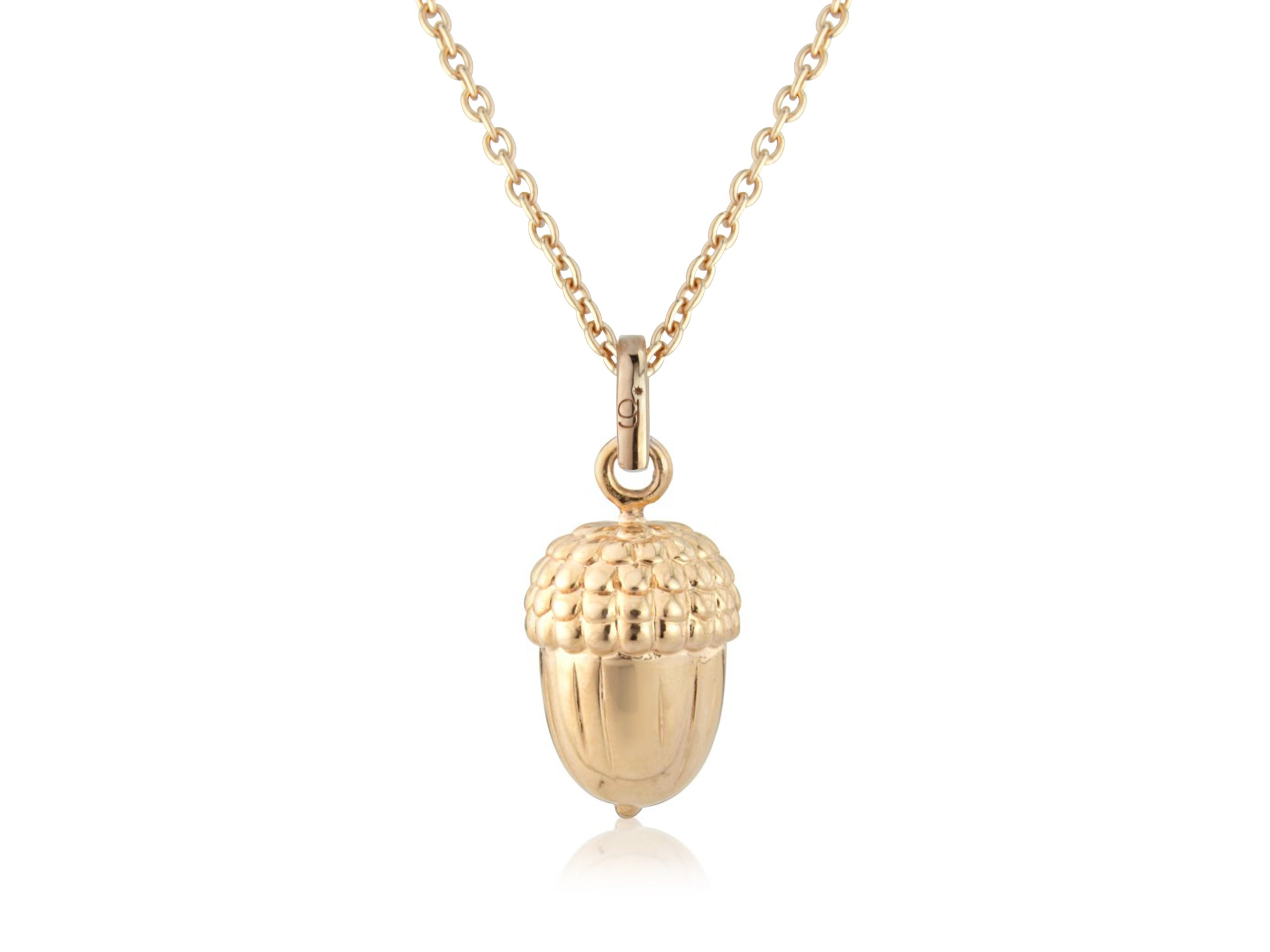 Gemma JPolished Rose Gold Vermeil Acorn Pendant