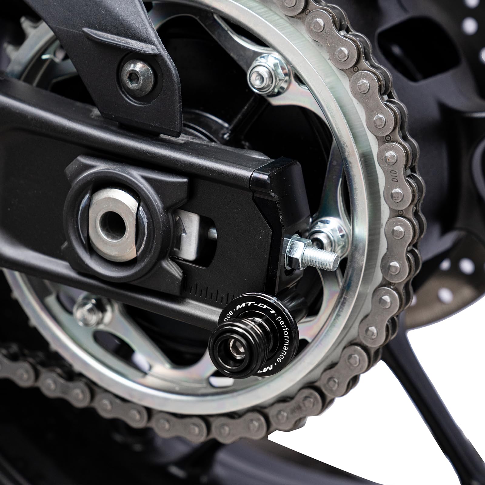 Adatto per MT07 MT 07 MT-07 FZ07 2014-2024 2025 2026 XSR700 accessori moto in alluminio bobine oscillanti supporto viti protezione antivibrazioni (nero)