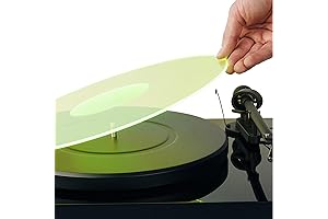 Greenlit Vinyl Record Acrylic Mat | Perfect Platter Mat w/Label Recess