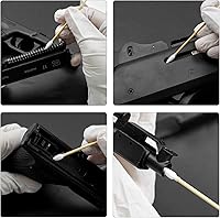 Vista 4 de PINGMIC Gun Cleaning Supplies in Box - Pistol Swabs & 9mm Cleaning Patches Combo Pack, Includes 6" Long Swabs and 2" Lint-Free Patches, Universal