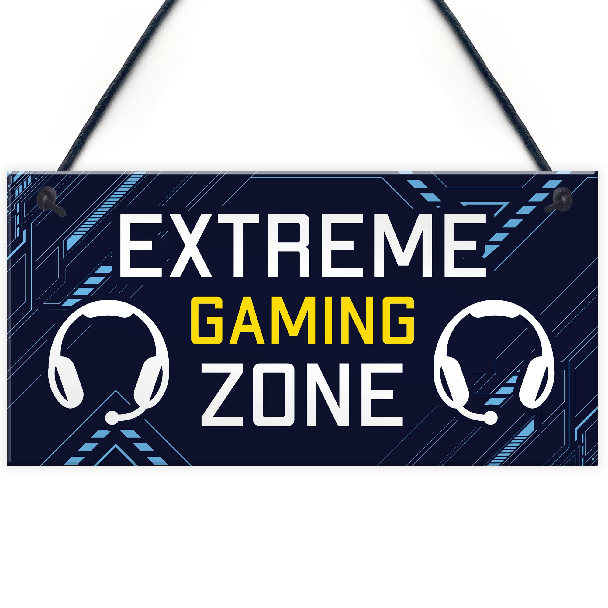 Red Ocean Gaming Bedroom Sign EXTREME GAMING ZONE Birthday Christmas For Gamer Brother Son
