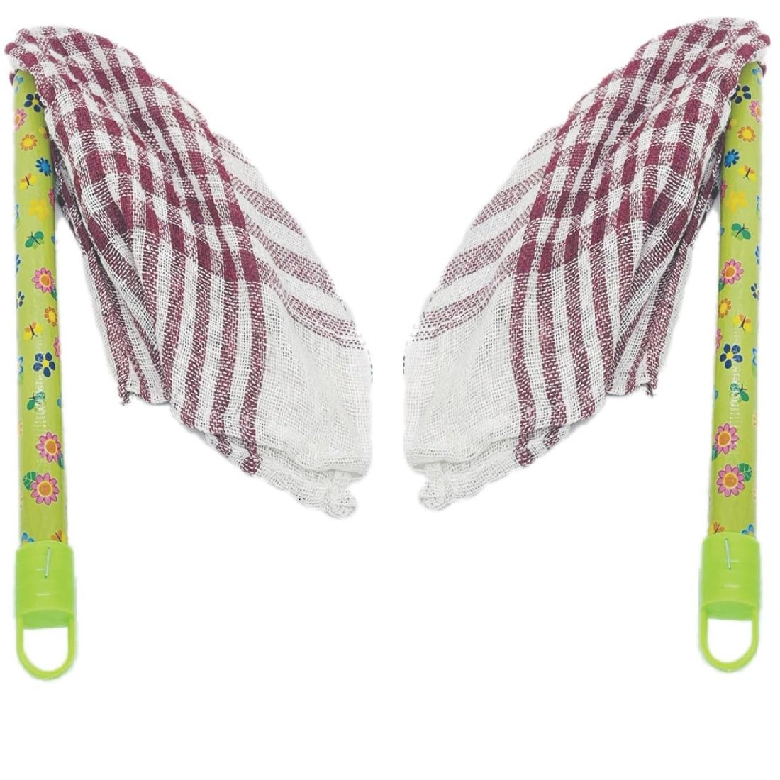 Sir Prize Jhatakni Dusting Cloth with Wooden Handle for Cleaning Home, Office Furniture, with Removable Cotton Dry Cleaning Duster Cloth (Multicolor, Pack of 2) (B0D2RP23HF) Amazon Price History, Amazon Price Tracker