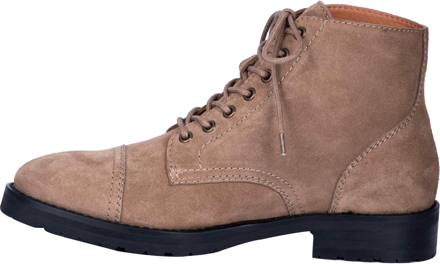 Dingo Western Boots Mens Hutch Leather Lace Round Toe 12 D Taupe DI204