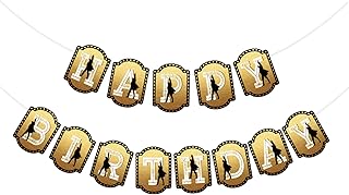 Musical Star Happy Birthday Banner,Broadway Theme Bunting Sign, American Musician Party Decorations For Kids Adults