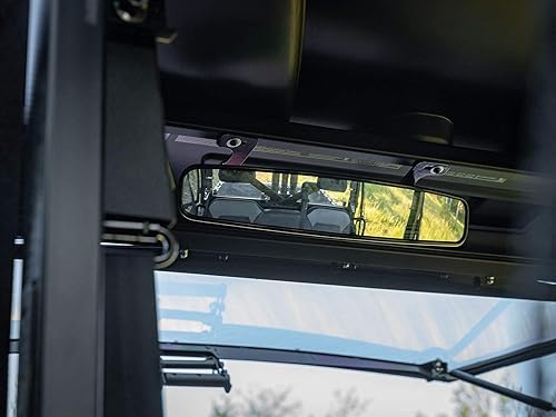 Miniatura 5 de SuperATV Espejo retrovisor curvado Polaris Ranger de 17 pulgadas (ver ajuste)  Soportes atornillados  Mide 17 x 3 pulgadas  Perfecto para trabajar o