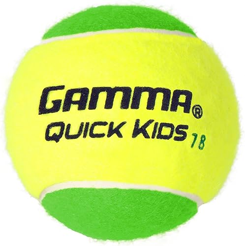 GAMMA Quick Kids - Pelotas de tenis de entrenamiento de 36, 60 y 78 para niños y principiantes, núcleo de baja compresión que reduce la velocidad y