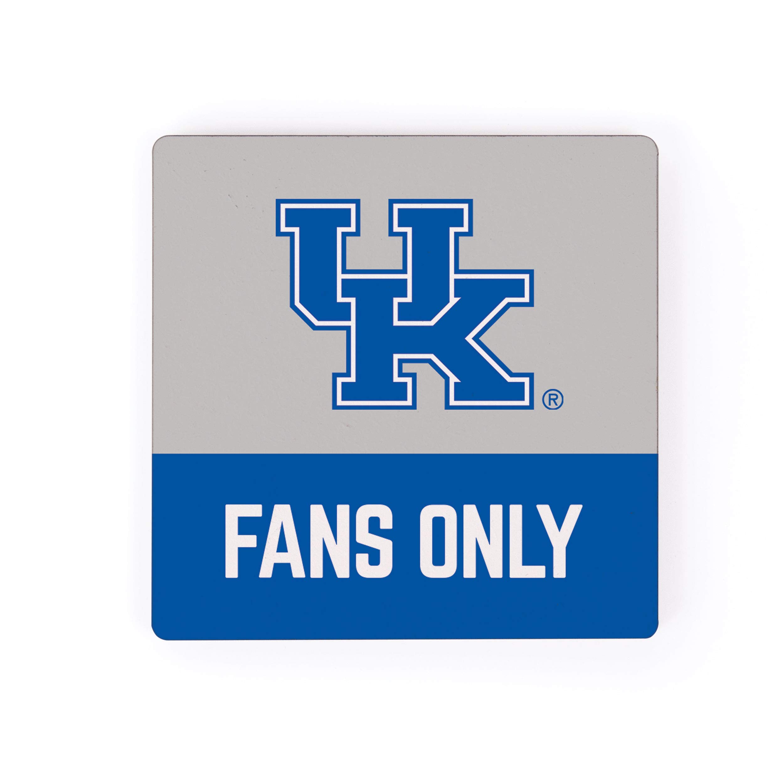 University of Kentucky Wildcats Fans Only 2.75 x 2.75 Wood Refrigerator Magnet