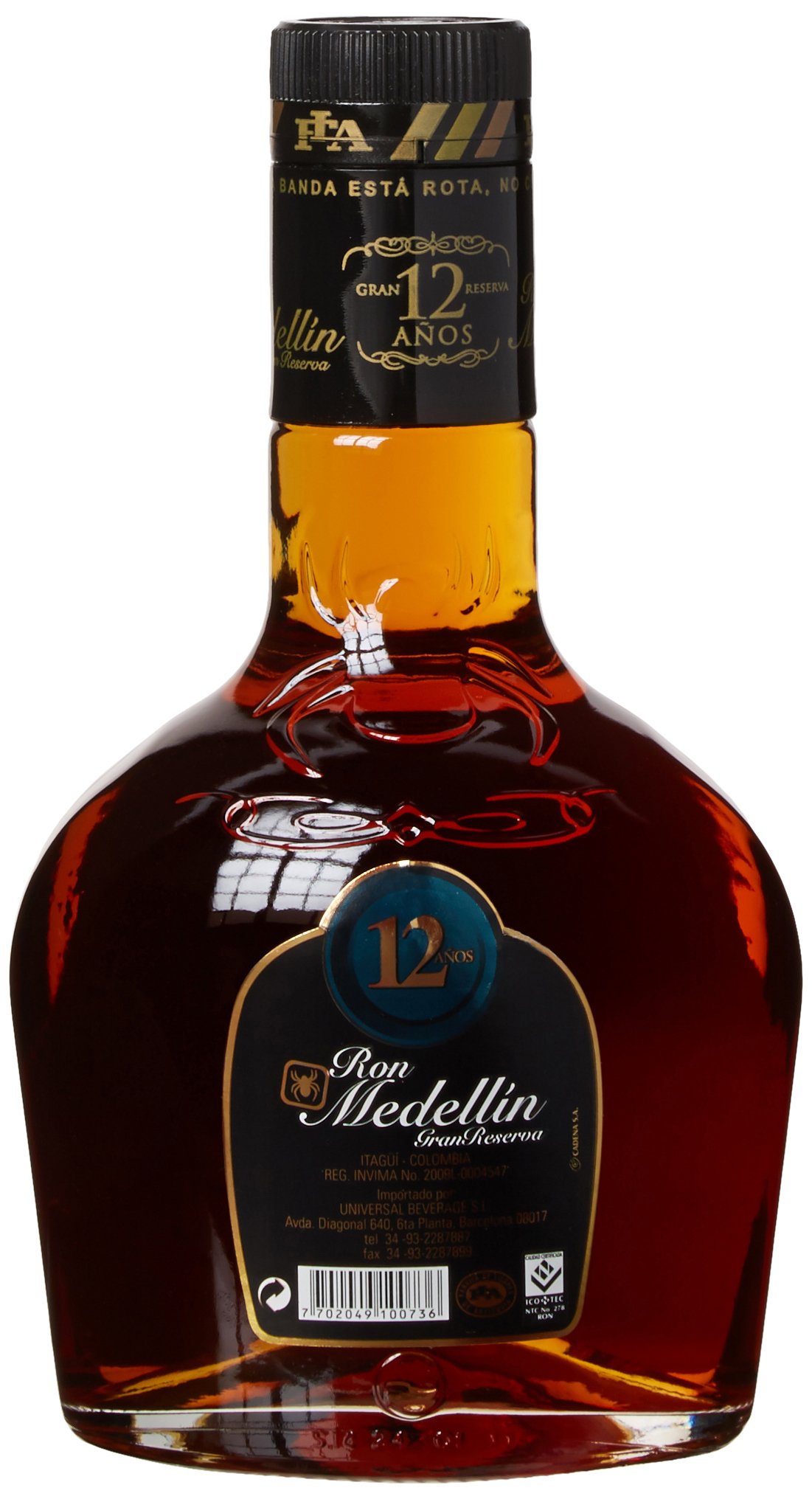 Ron Medellin añejo 12 años (1 x 0,7 l)